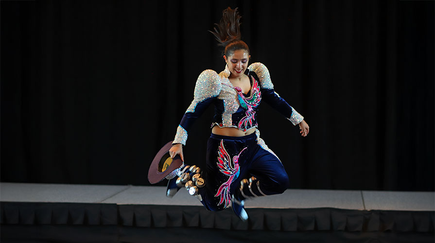 Raissa Kattan Gamboa ’29 Caporales dance performance