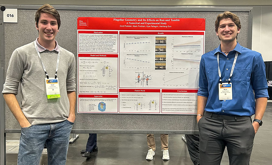 Cord Podolan ’26 (left) and Mack Fincham ’26