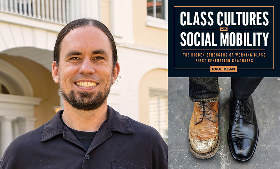 Paul Dean and his new book's cover