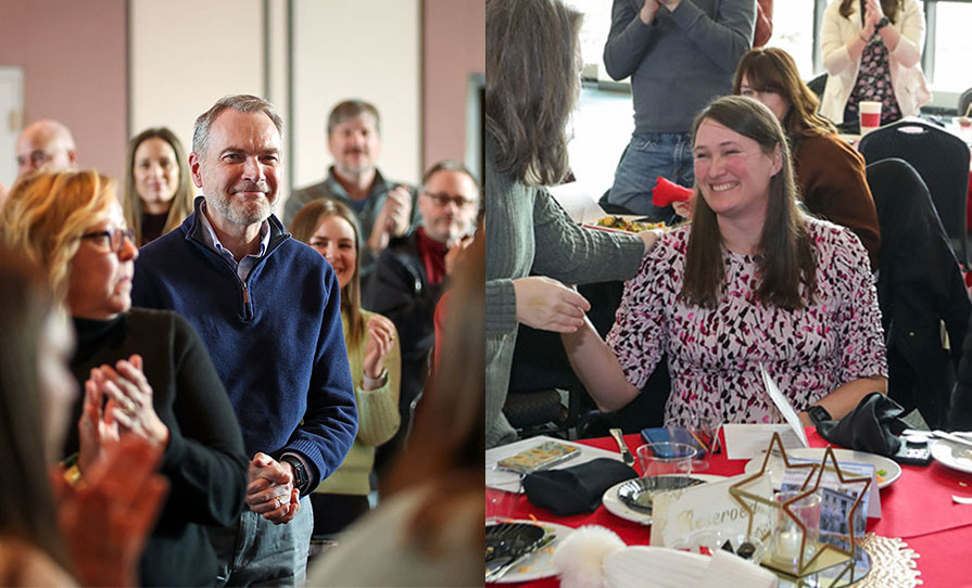 Doug Koyle (left) and Deb Lovell