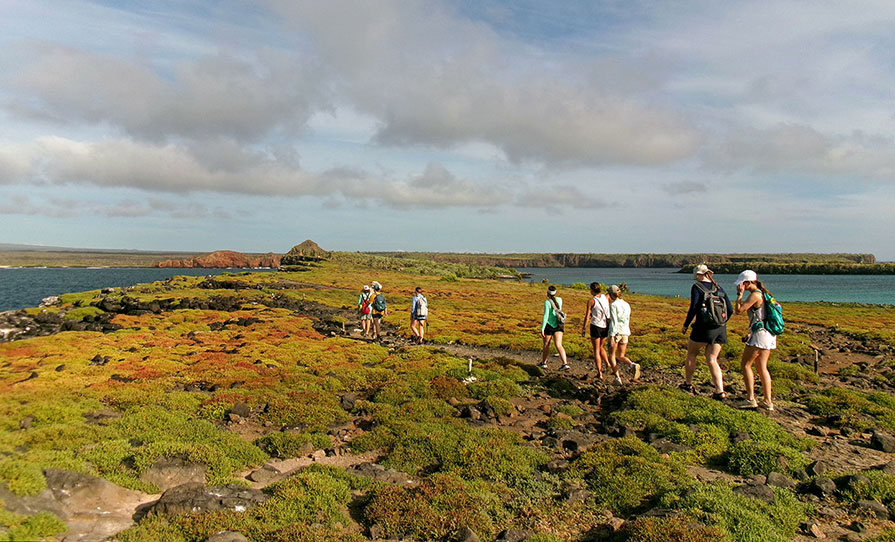Ohio Wesleyan students hike in Ecuador during their 'Island Biology' Travel-Learning Course