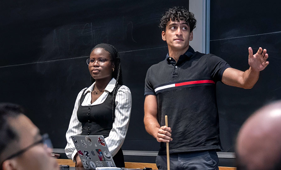 Joy Gbadebo ’28 and Inesh Tickoo ’26