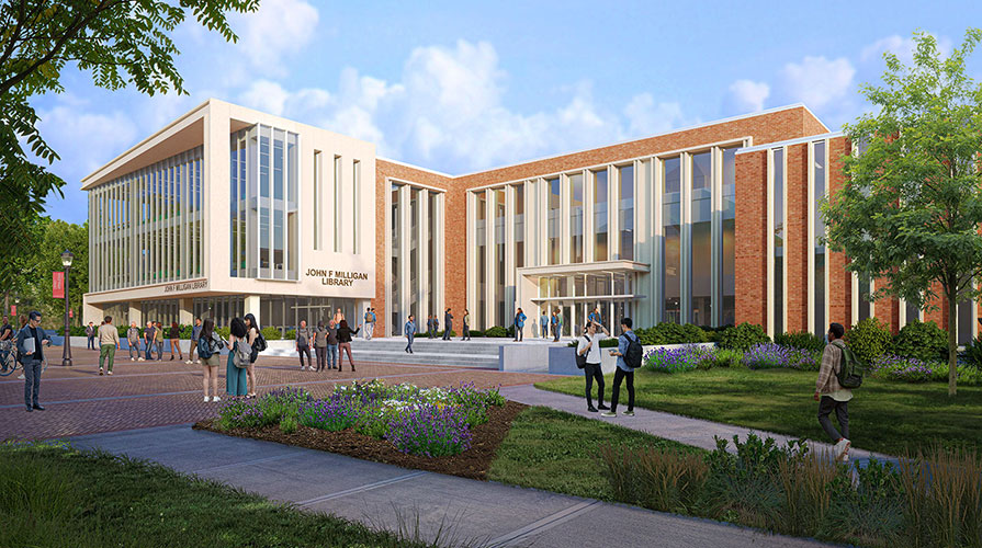 John F. Milligan Library Rendering