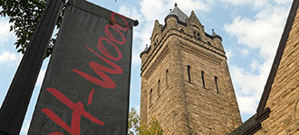 Oh-Wooo Banner - University Hall Tower