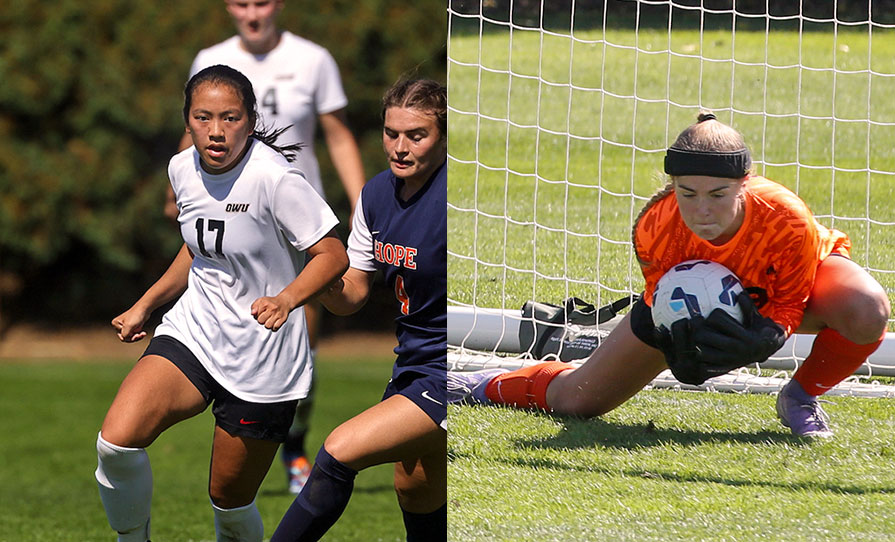 Tiffany Trinh ’26 (from left) and Natalie Ryan ’26