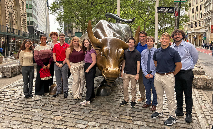 OWU’s Woltemade Economics & Business (WEB) Fellows visit New York City