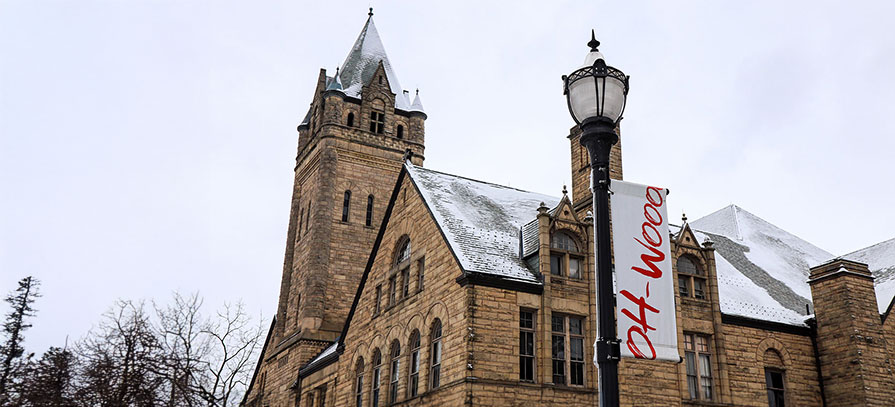 University Hall After Snow